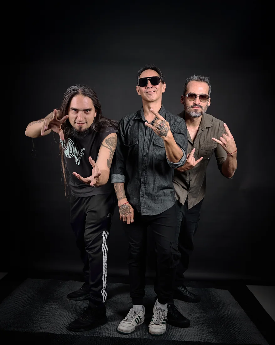 Los tres integrantes de DMENTE COMUN